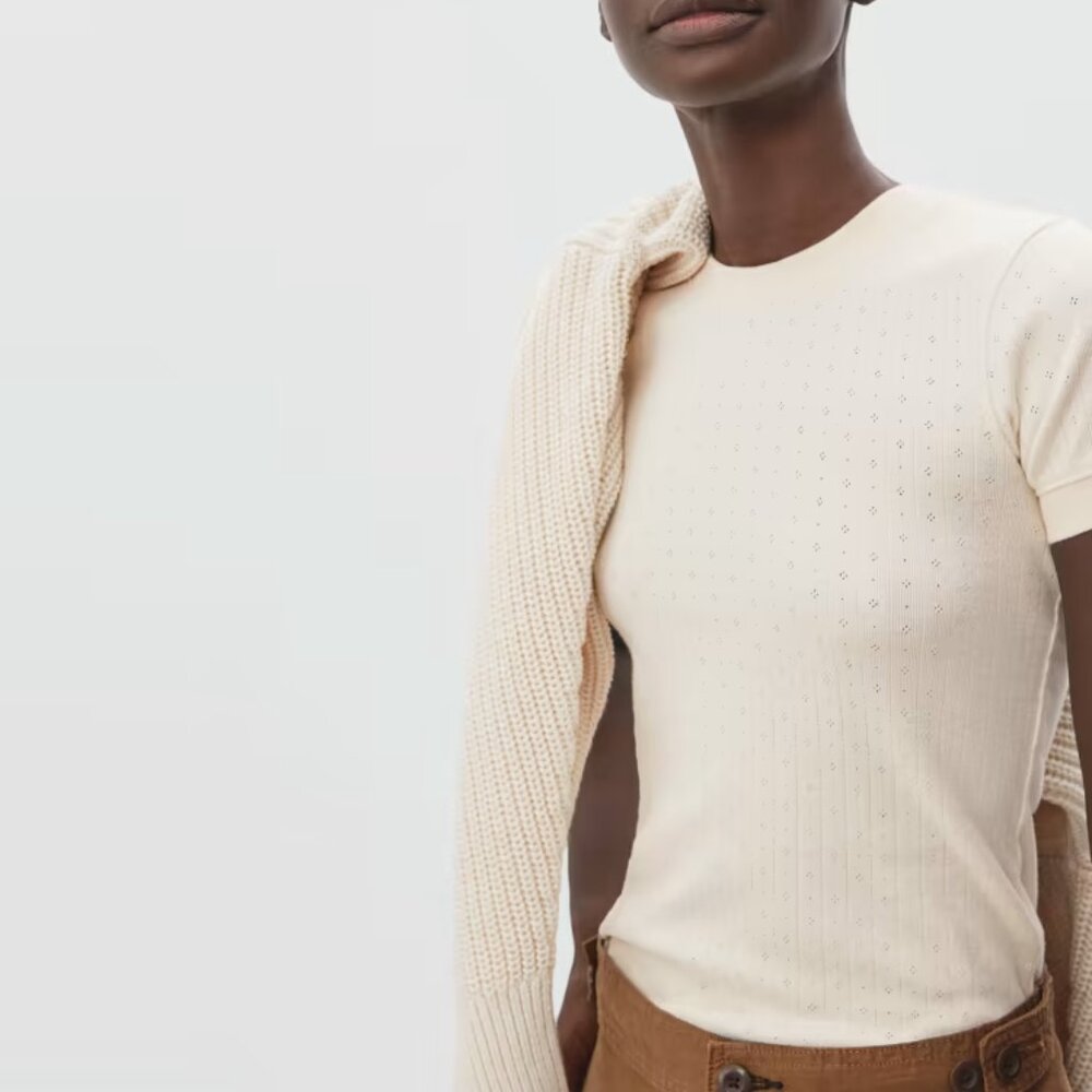 Everlane Pointelle Tee